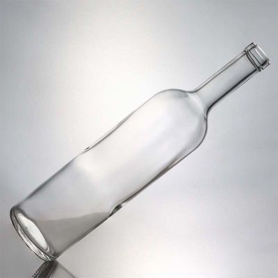 750 ml διαυγές γυάλινο μπουκάλι με μακρύ λαιμό για ουίσκι σαμπάνια μπράντι και βιομηχανικά ποτά