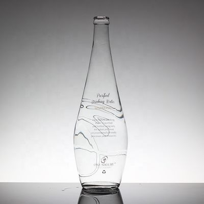 500 ml γυάλινη φιάλη νερού για μαλακά ποτά με διαφανή σχεδιασμό και βιδωτό καπάκι