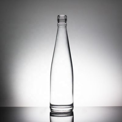 500 ml γυάλινη φιάλη νερού για μαλακά ποτά με διαφανή σχεδιασμό και βιδωτό καπάκι