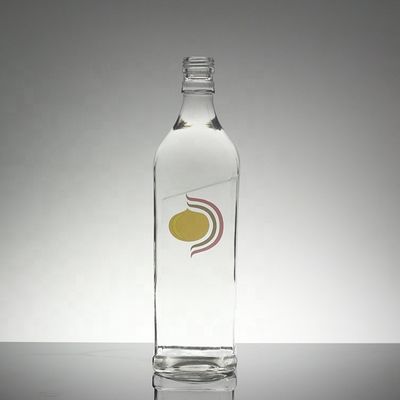 500 ml γυάλινη φιάλη νερού για μαλακά ποτά με διαφανή σχεδιασμό και βιδωτό καπάκι