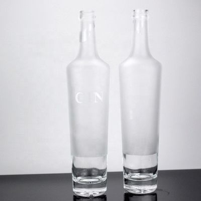 750 ml βιομηχανικό μπουκάλι βότκας από παγωμένο γυαλί για παραγωγή και εμπορία