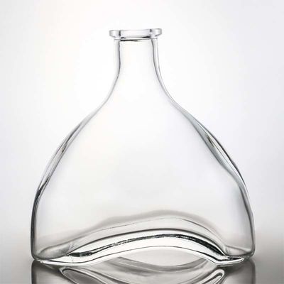 Τελείο γυάλινου κολάρου 500ml 700ml 750ml 780ml Τζιν Ρουμ Ουίσκι Τεκίλα Σπρίτ Μπουκάλι για φελλό