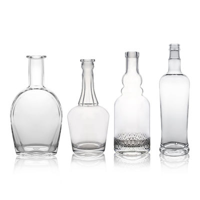 500 ml 700 ml 750 ml 1000 ml Χωρίς λαιμό γυάλινο μπουκάλι λευκού κρασιού με υψηλή αντοχή