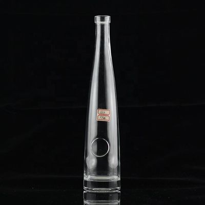 200 ml 300 ml 375 ml λεπτή μορφή λεπτό γυάλινο μπουκάλι για την κατασκευή της βότκας