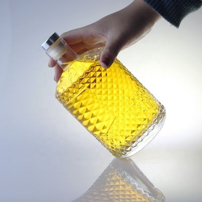 Φιάλη 700 ml με γυάλινο κολάρο και χαραγμένο κλείδωμα