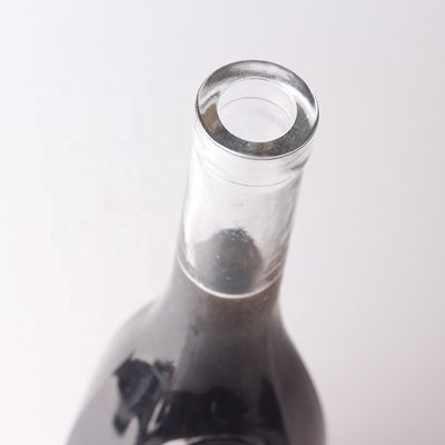 375 ml Custom Logo χαραγμένο με δάκρυ σε σχήμα σταγόνας τζιν ρούμι γυάλινο μπουκάλι με φελλό για ποτά