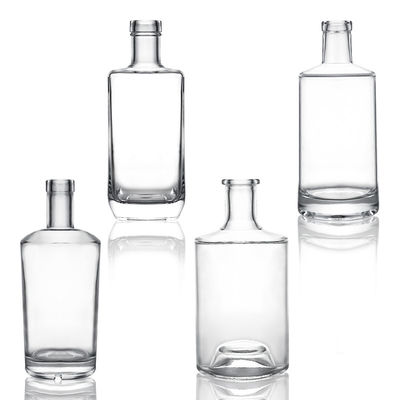 Επεξεργασία επιφάνειας 700ml γυάλινο μπουκάλι ουίσκι με προσαρμοσμένο λογότυπο και καπάκι καπάκι