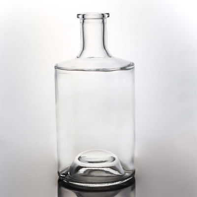 Επεξεργασία επιφάνειας 700ml γυάλινο μπουκάλι ουίσκι με προσαρμοσμένο λογότυπο και καπάκι καπάκι