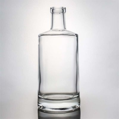 Επεξεργασία επιφάνειας 700ml γυάλινο μπουκάλι ουίσκι με προσαρμοσμένο λογότυπο και καπάκι καπάκι