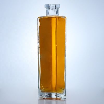 Υλικό κολάρου γυαλί άδειο 750 ml γυάλινο μπουκάλι κρασιού με φελλό