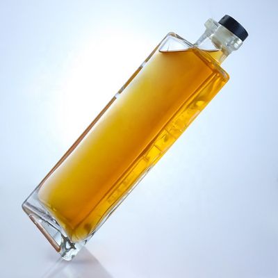 Υλικό κολάρου γυαλί άδειο 750 ml γυάλινο μπουκάλι κρασιού με φελλό
