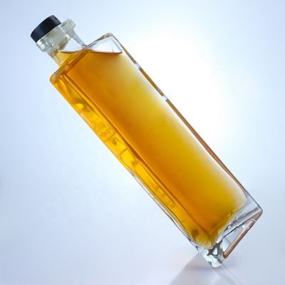 Υλικό κολάρου γυαλί άδειο 750 ml γυάλινο μπουκάλι κρασιού με φελλό