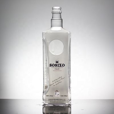 50cl γυάλινο μπουκάλι θερμοσφραγίδα κρασί κεραμικό στυλ μπουκάλι ποτών για ποτά 700ml