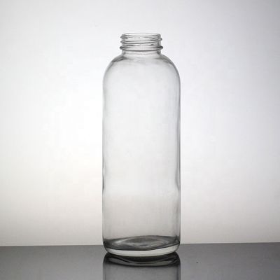 Διαυγές μπουκάλι χυμού σε σχήμα μήλου 500 ml High Flint Glass Flask με πλαστικό καπάκι