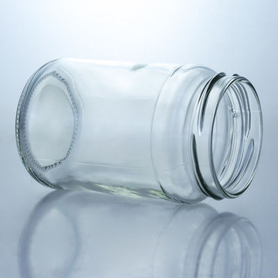 Υλικό κολάρο γυαλί 4oz 8oz 16oz πλατιά βάζα στόμα για μαρμελάδα πίκλες μέλι αποθήκευση