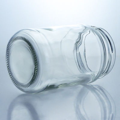 Υλικό κολάρο γυαλί 4oz 8oz 16oz πλατιά βάζα στόμα για μαρμελάδα πίκλες μέλι αποθήκευση
