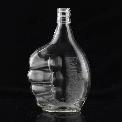Βιομηχανική γυάλινη φιάλη 700 ml για τη βιομηχανία ποτών σε σχήμα αντίχειρα