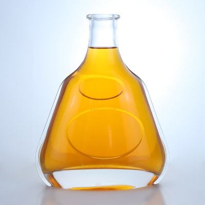 Διαυγές ή προσαρμοσμένο 700 ml γυάλινο μπουκάλι για τζιν ρούμι σαμπάνια μπράντυ ουίσκι ποτά