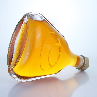 Διαυγές ή προσαρμοσμένο 700 ml γυάλινο μπουκάλι για τζιν ρούμι σαμπάνια μπράντυ ουίσκι ποτά