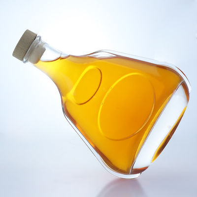Διαυγές ή προσαρμοσμένο 700 ml γυάλινο μπουκάλι για τζιν ρούμι σαμπάνια μπράντυ ουίσκι ποτά