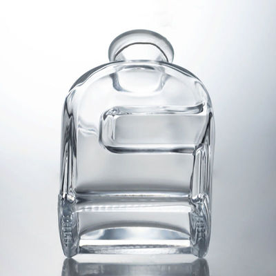 Προσαρμοσμένο μπουκάλι ποτού Squircle Glass για τζιν ρούμι Μπράντυ Βότκα και φελλό