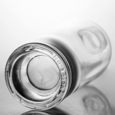 Παρέχεται ελεύθερο γυάλινο κολάρο 700 ml κενό ουίσκι βότκα τζιν βότκα τεκίλα μπουκάλι ρούμι