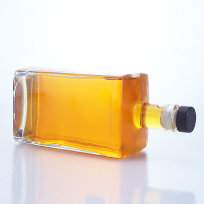 750 ml γυάλινο μπουκάλι για τζιν ρούμι μπράντι Custom σχήμα και φελλός πώμα βάση υλικό γυαλί