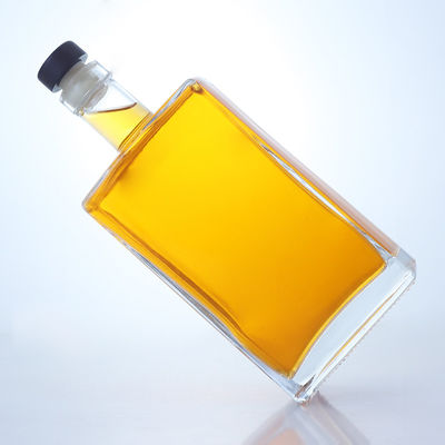 750 ml γυάλινο μπουκάλι για τζιν ρούμι μπράντι Custom σχήμα και φελλός πώμα βάση υλικό γυαλί