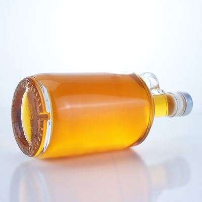 750 ml μπουκάλι γυάλινων αλκοολούχων ποτών για βότκα ρούμι τεκίλα με δαχτυλίδι στο λαιμό και φελλό