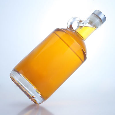 750 ml μπουκάλι γυάλινων αλκοολούχων ποτών για βότκα ρούμι τεκίλα με δαχτυλίδι στο λαιμό και φελλό