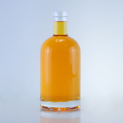 Προσαρμοσμένο λογότυπο και κάλυμμα 750ml γυάλινο μπουκάλι για ρούμι τζιν βότκα Προσαρμοσμένο φελλό