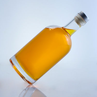 Προσαρμοσμένο λογότυπο και κάλυμμα 750ml γυάλινο μπουκάλι για ρούμι τζιν βότκα Προσαρμοσμένο φελλό