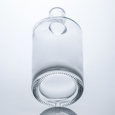 Στρογγυλό σχήμα Custom Design 750ml Διαυγές κενό ποτό γυάλινο μπουκάλι για ρούμι Βότκα Τζιν Ουίσκι