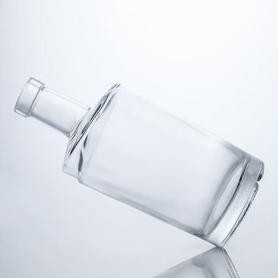 Στρογγυλό σχήμα Custom Design 750ml Διαυγές κενό ποτό γυάλινο μπουκάλι για ρούμι Βότκα Τζιν Ουίσκι
