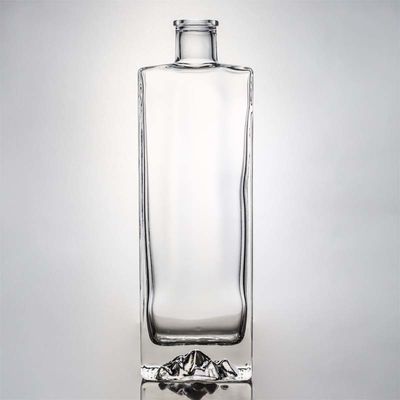 Super Flint Glass Custom Mountain Base 750 ml Whisky Rum Glass Liquor Flask για Βότκα Τζιν