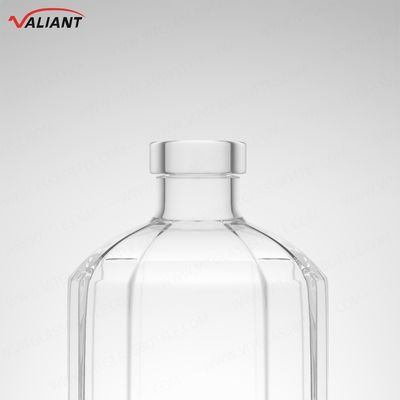 Ρουμ Βότκα Ουίσκι Τεκίλα Τζιν μπουκάλι 250 ml Super Flint Glass με φελλό και προσαρμοσμένο σχήμα