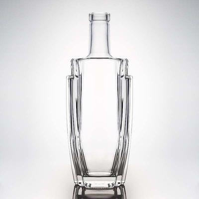 Γυαλί τροφίμων 700ml 750ml Ρουμ Βότκα Ουίσκι Τεκίλα Τζιν μπουκάλι με προσαρμοσμένο καπάκι