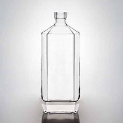 Γυαλί τροφίμων 700ml 750ml Ρουμ Βότκα Ουίσκι Τεκίλα Τζιν μπουκάλι με προσαρμοσμένο καπάκι
