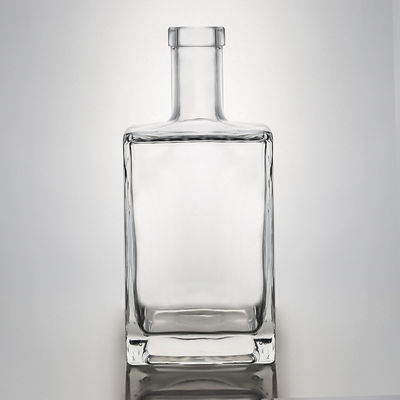 Γυαλί τροφίμων 700ml 750ml Ρουμ Βότκα Ουίσκι Τεκίλα Τζιν μπουκάλι με προσαρμοσμένο καπάκι