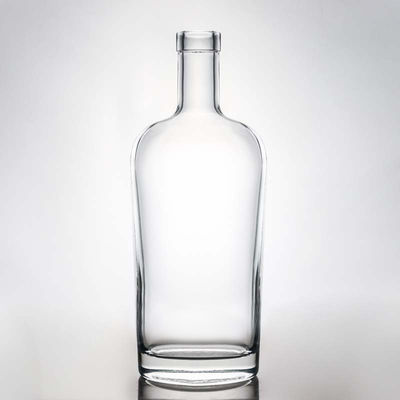 Διαυγές ή προσαρμοσμένο 700 ml γυάλινο μπουκάλι για ποτά ρούμι βότκα ουίσκι τεκίλα και τζιν