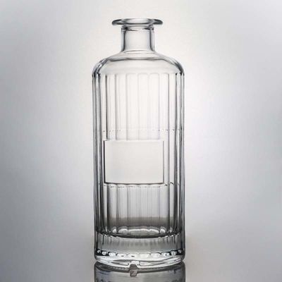 Διαυγές ή προσαρμοσμένο 700 ml γυάλινο μπουκάλι για ποτά ρούμι βότκα ουίσκι τεκίλα και τζιν