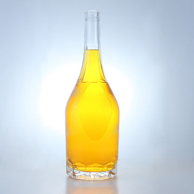 Προσαρμοσμένο καπάκι 500ml 700ml 750ml μοναδικό σχήμα γυάλινο μπουκάλι για ρούμι Βότκα Ουίσκι Τεκίλα Τζιν