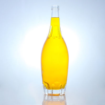 Προσαρμοσμένο καπάκι 500ml 700ml 750ml μοναδικό σχήμα γυάλινο μπουκάλι για ρούμι Βότκα Ουίσκι Τεκίλα Τζιν