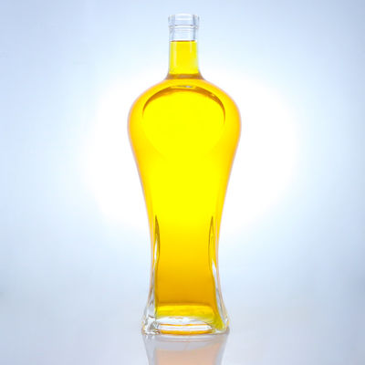 Προσαρμοσμένο καπάκι 500ml 700ml 750ml μοναδικό σχήμα γυάλινο μπουκάλι για ρούμι Βότκα Ουίσκι Τεκίλα Τζιν