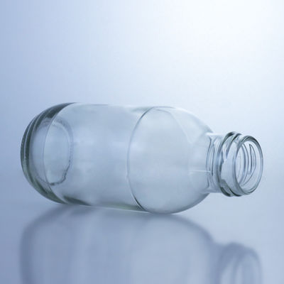 300 ml στρογγυλό γυάλινο μπουκάλι γάλακτος με κάλυμμα Λύση αποθήκευσης