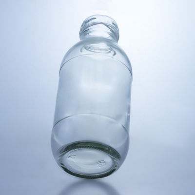 300 ml στρογγυλό γυάλινο μπουκάλι γάλακτος με κάλυμμα Λύση αποθήκευσης
