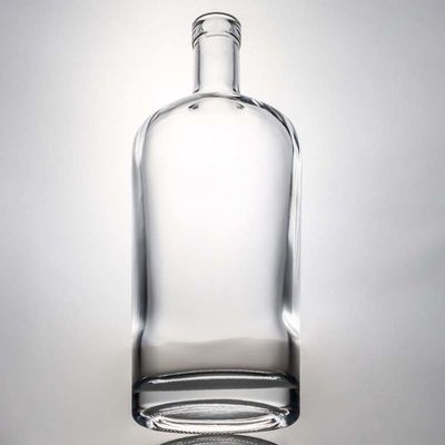 Υψηλή επιφάνεια Super Flint γυάλινο μπουκάλι για το Whisky Gin 700ml 750ml 1000ml χωρητικότητα