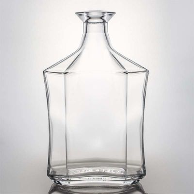 Κύκλωμα γυαλιού 500ml 700ml 750ml Φωτεινό μπουκάλι αλκοόλ με εξατομικευμένο καπάκι και φελλό