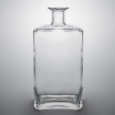 Κύκλωμα γυαλιού 500ml 700ml 750ml Φωτεινό μπουκάλι αλκοόλ με εξατομικευμένο καπάκι και φελλό