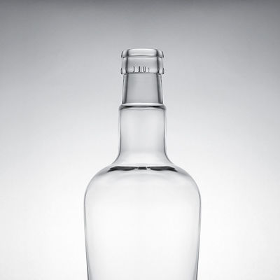 Μοναδικό τύπου σφράγισης φελλός 750 ml High Flint Glass Flask για Gin Rum Champagne Brandy Whisky